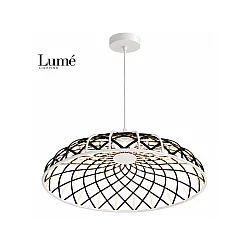 LUME Aurora 9 LED visilica bela/crna