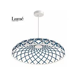 LUME Aurora 9 LED visilica bela/plava