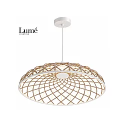 LUME Aurora 9 LED visilica bela/žuta