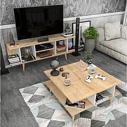 HANAH HOME TV polica Akya Sapphire White