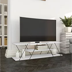 HANAH HOME TV polica Canaz White Black (854KLN3021)