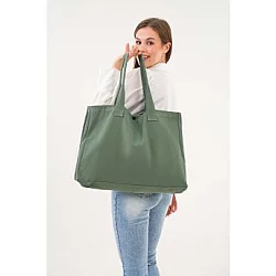 Zoozie Bags Ženska zelena torba od platna 2298