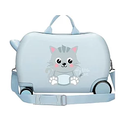 ROLL ROAD HAPPY PETS dečiji kofer na točkićima sky blue