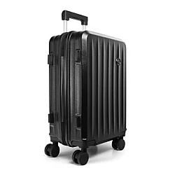 TRIPMATES Ručni kofer (kabinski) 55 cm crni – sa USB punjačem, držačem za piće i dodatnom kukom