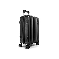 TRIPMATES Ručni kofer (kabinski) 55 cm crni – sa USB punjačem, držačem za piće i dodatnom kukom