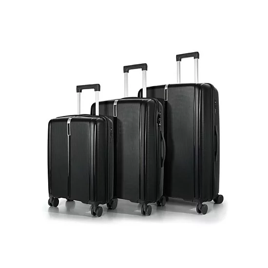 Cabin Pro Porodični set od 3 kofera - tamno crna boja
