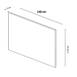 HANAH HOME Headboard Safir 140 Beige (506MNR1653)