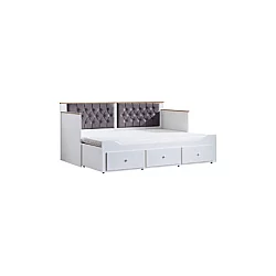 HANAH HOME Krevet Alacati White Anthracite