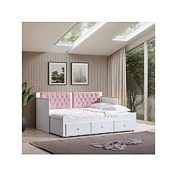 HANAH HOME Krevet Alacati White Pink