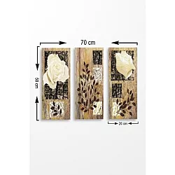 WALLXPERT Dekorativna slika, 3 dela, MDF0047