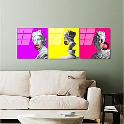 WALLXPERT (Dekorativna slika od kaljenog stakla (3 komada)UV 855 50 x 50