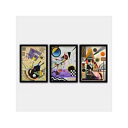 WALLXPERT Dekorativna slika u ramu (3 dela) 3SC_UN84644_5575