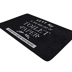L`ESSENTIEL MAISON Prostirka za kupatilo Toilet Black