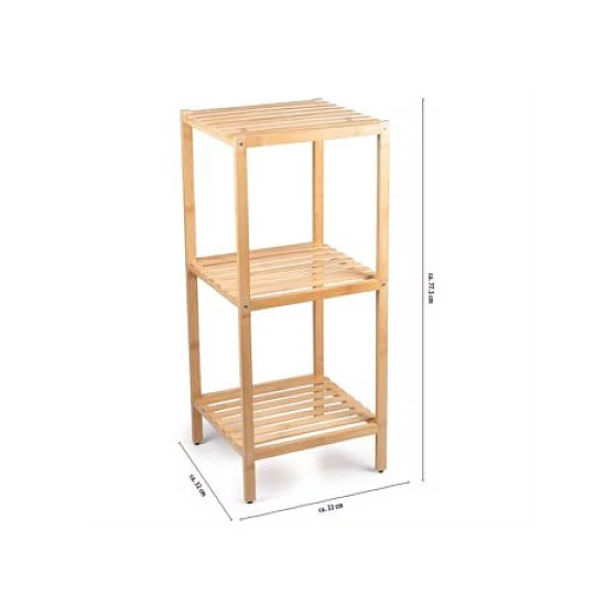 ALPINA Bambusova polica za kupatilo sa 3 nivoa 33 x 31.5 x 77.5 cm