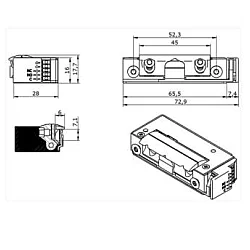 GEMBIRD Elektricni prihvatnik O&C 5U8X10 5u 8x10 F.Safe ac/dc MS 3437