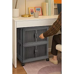 HANAH HOME Višenamenski ormar Lavine 67 Anthracite