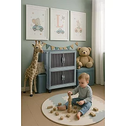 HANAH HOME Višenamenski ormar Lavine 67 Baby Blue