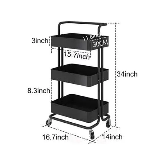 Bolzz Polica storage black