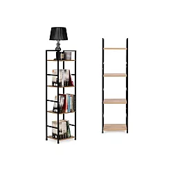 ModernHome Drvena polica u loft stilu, 4 nivoa, hrast