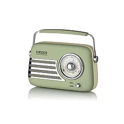 HAEGER RB-GRE.001A Retro FM radio sa Bluetooth zvučnikom zeleni