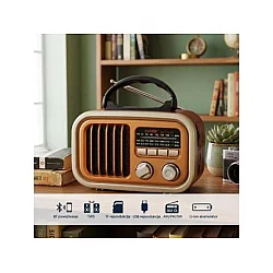 ELEMENTA Prenosni retro Bluetooth radio 7771BT