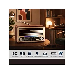 ELEMENTA Retro Bluetooth radio 6679BT