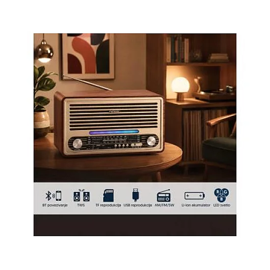 ELEMENTA Retro Bluetooth radio 6679BT