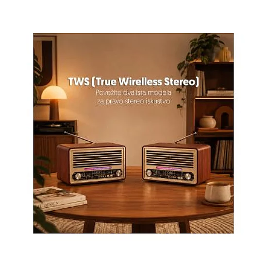 ELEMENTA Retro Bluetooth radio 6679BT/B