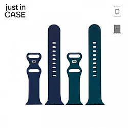 JUST IN CASE 2u1 Narukvica 38-41mm plava SILIKON + zelena SILIKON