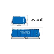 AVENLI Bazen set 610x360x122cm ovalni prsten