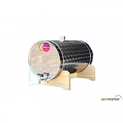 AGROMARKET Inox bačva 35 l- horizontalna (za rakiju)- sa slavinom