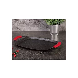 KAUFMAX GRILL PLOČA 47CM KAUFMAX BLACK&BURGUNDY