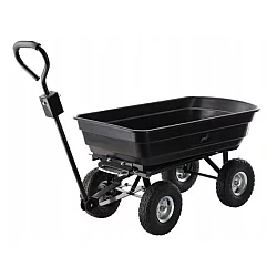 Garden Line Baštenska transportna kolica 300kg, 75l, Black