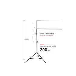 KETTZ KT-SP180 Spoljno Platno za Projektor Anti-Refleks 180 16:9 405x230CM