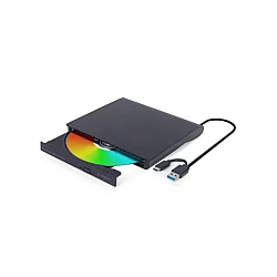 GEMBIRD DVD-USB-031 eksterni USB CD/DVD drive Citac-rezac USB + USB-C black