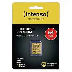 INTENSO SD Card 64GB UHS-I Premium 3421490