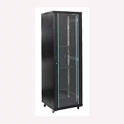 MAXPRO LINE Rack orman samostojeći, 27U, 600x600, staklena vrata