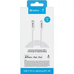 Sandberg Kabl Sandberg 136-59 USB-C PD na Lightning MFI, 2M