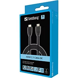 Sandberg HDMI na HDMI M/M kabl, verzija 2.1, 8K, dužina 1m (509-13)