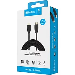 Sandberg HDMI na HDMI M/M kabl, verzija 2.1, 8K, dužina 2m (509-14)