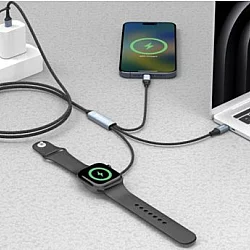 Sandberg Kabl Sandberg 3u1 441-69 2xUSB-C/Mag Safe/100W
