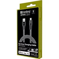 Sandberg Survivor, USB-A na Lightning kabl, 1m (441-35)