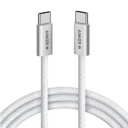 ANKER Zolo USB tip-C kabl M/M 1m, za Apple, super brzo punjenje 240W/480Mbps, pleteni, beli