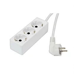 TEHNOELEKTRO Razvodnik sa 3 mesta 2m 2.5mm2 Šifra PPK03-2/WH