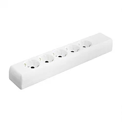 TEHNOELEKTRO Razvodnik sa 5 mesta 5m 2.5mm2 PPK05-5/WH