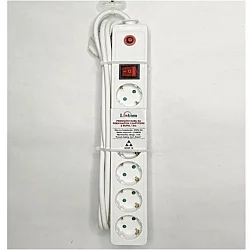 FAST ASIA Produžni kabl 6r/3m sa prekidacem i zaštitom 3x1,5mm (Linkom) - beli