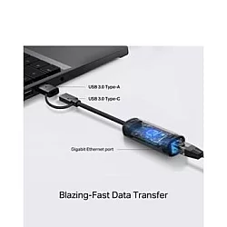 TP LINK Adapter UE310C USB-C /USB-A-> RJ45 Gigabit Ethernet Network