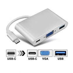 ELEMENTA Adapter USB-C 3.1 u USB3.0, VGA 54-711