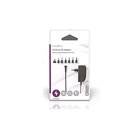 NEDIS ACPA003 Universal AC Power Adapter 24W, 9-24V DC 1.80m 1.0-1.5A 6plug(s) Black