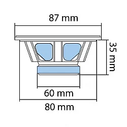 SAL Auto zvučnici 87mm 2x35W